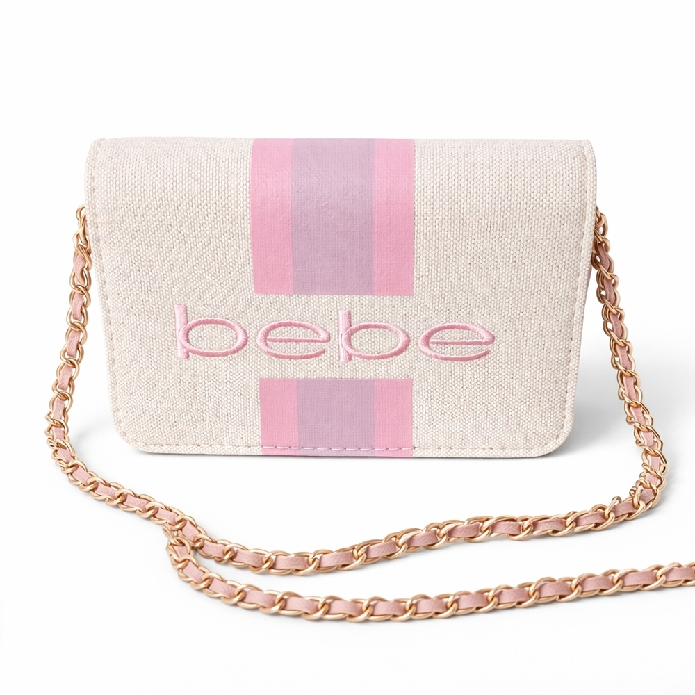 BEBE CROSSBODY CANVAS BAG